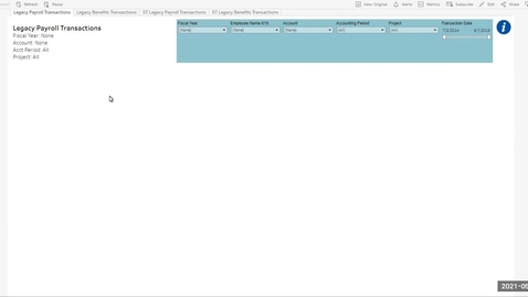 Thumbnail for entry Reporting: Legacy Payroll Transactions in Tableau