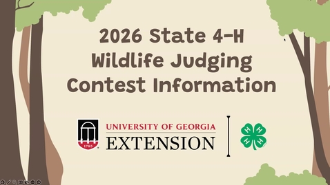 Thumbnail for 2026 State 4-H Wildlife Judging Contest Information 