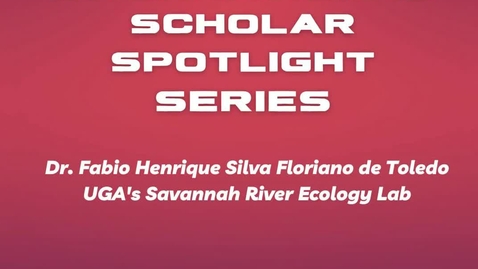 Thumbnail for entry International Scholar Spotlight: Fabio Henrique Silva Floriano de Toledo