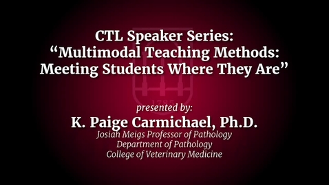 Thumbnail for entry UGA Faculty on Teaching - Paige Carmichael