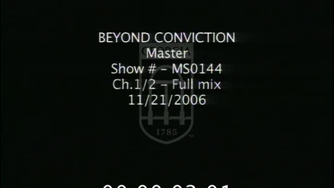 Thumbnail for entry MSNBC Special Presentation. [2006-12-03], Beyond Conviction | 1 of 1 | 2006068dct-arch