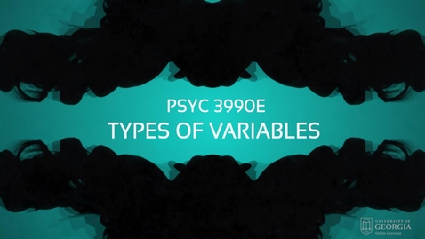 Thumbnail for entry Lecture: Types of Variables