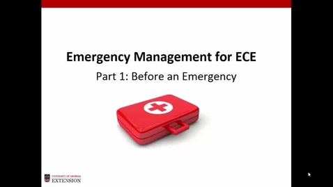 Thumbnail for entry Emergency Management in ECE - Before an Emergency