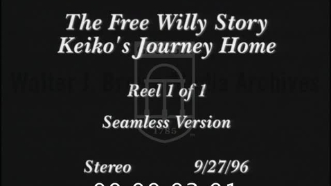 Thumbnail for The Free Willie Story: Keiko's Journey Home | 1 of 1 | 96102dct-arch