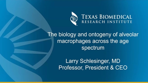 Thumbnail for Dr. Larry Schlesinger (April 14)