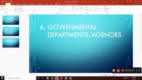 Thumbnail for FDNS 4600 / 6600 Food and Nutrition Policy - Library Instruction Part 6: Government Departments and Agencies