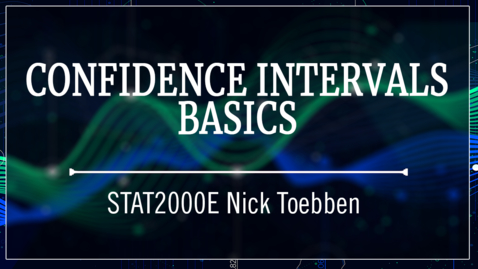 Thumbnail for Confidence Intervals Basics