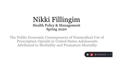 Thumbnail for Fillingim Nikki-HPAM-Public Economic Consequences, Opioids-Presentation