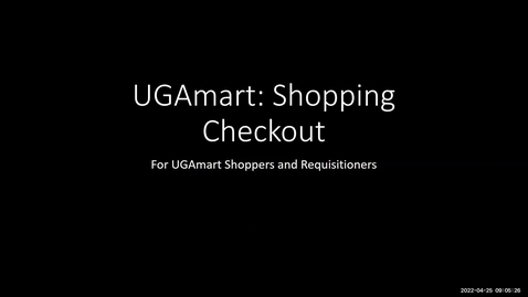 Thumbnail for UGAmart Shopping Checkout
