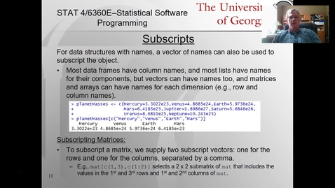 Thumbnail for Subscripts - Part 2 (Matrices &amp; Arrays).mp4
