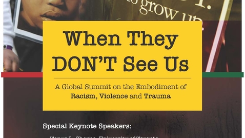 Thumbnail for entry Focusing Globally on the intersection between racism, violence and trauma: When they Don’t See us Summit, 2019.