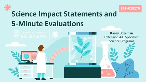 Thumbnail for 2024 Science Impact Statements &amp; 5-Minutes Evaluations 