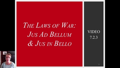 7 2 1 Video The Laws Of War Jus Ad Bellum University Of Georgia Online Learning