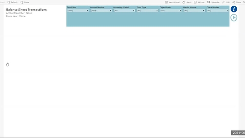 Thumbnail for Reporting: Balance Sheet Transaction in Tableau