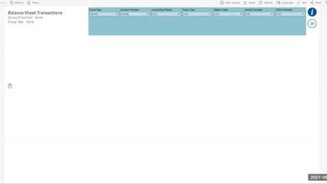 Thumbnail for entry Reporting: Balance Sheet Transaction in Tableau