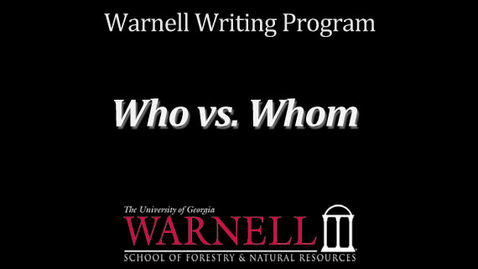 Thumbnail for Who vs. Whom