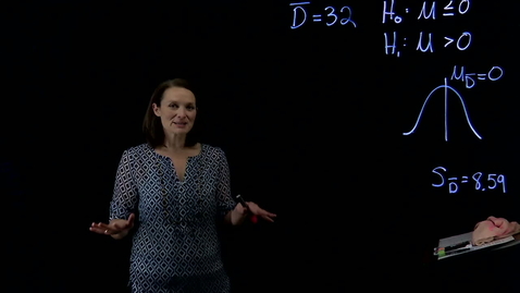 Thumbnail for Lightboard: Dependent Samples Example Part 2