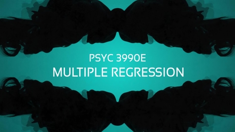 Thumbnail for Lecture: Multiple Regression