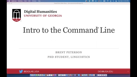 Thumbnail for entry Intro to the Unix/Linux Command Line I