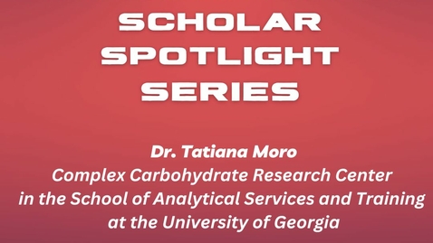 Thumbnail for International Scholar Spotlight - Tatiana Moro