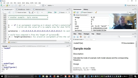 Thumbnail for Introduction to R - Part 4 (An Example with Statistics and Plots)