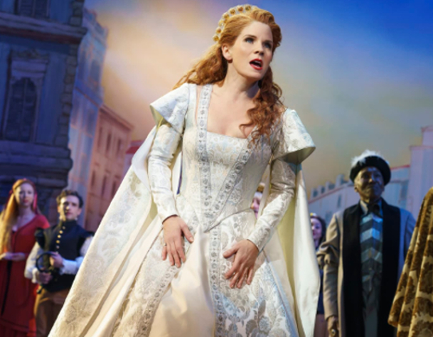 Figure 1. Kelli O'Hara as Lilli/Kate in Roundabout Theatre's Kiss Me, Kate. Photo credit: Joan Marcus.