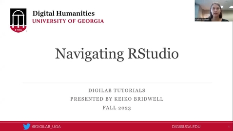 Thumbnail for entry Navigating RStudio