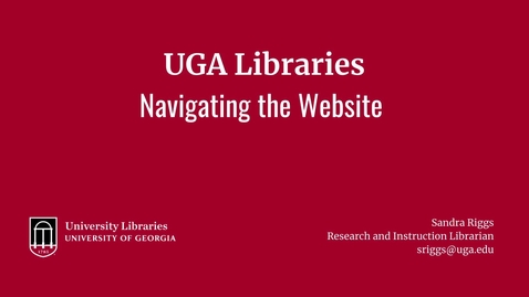 Thumbnail for Library Website