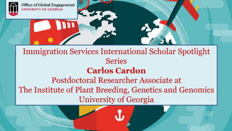 Thumbnail for entry International Scholar Spotlight Series - Carlos Cardon