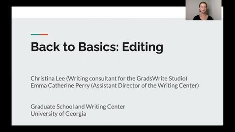 Thumbnail for 5. Back to Basics: Editing