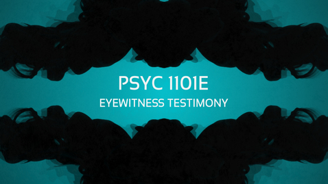 Thumbnail for entry Eyewitness Testimony