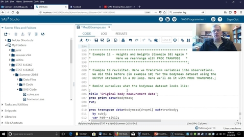 Proc Transpose Part 2 Transposing Variables Into