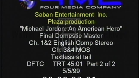 Thumbnail for entry Michael Jordan: An American Hero | 2 of 2 | 99200ent-2