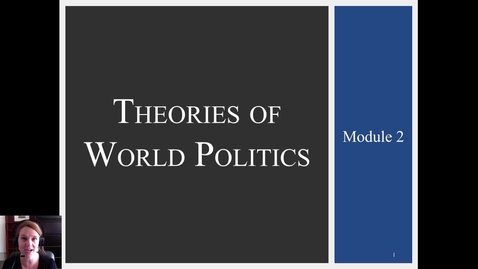 Thumbnail for 2.1.3 Video: What is international relations?