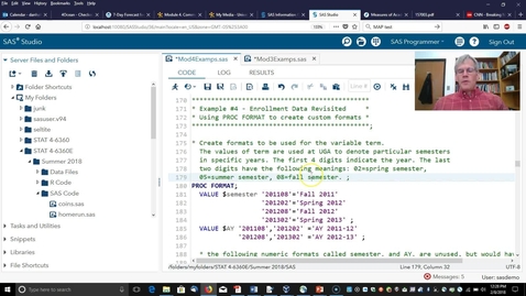 PROC PRINT and FORMAT and statements University Georgia Online Learning