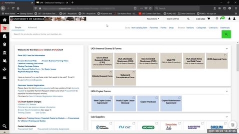 Thumbnail for UGAmart: Getting Started Monitoring POs Using Document Search