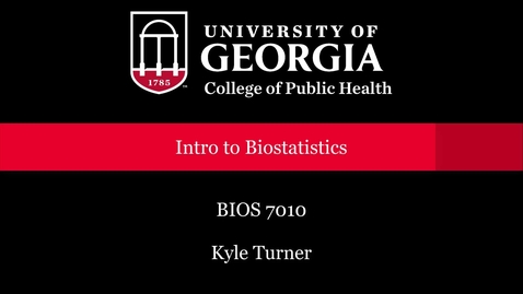 Thumbnail for BIOS 7010- Intro to Biostatistics