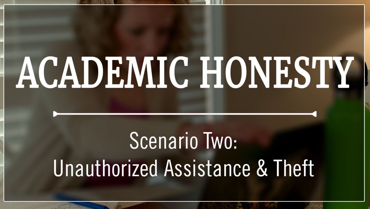Academic Honesty Scenario 2 - Theft - Quiz
