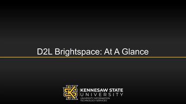 D2l Brightspace Training University Information Technology Services