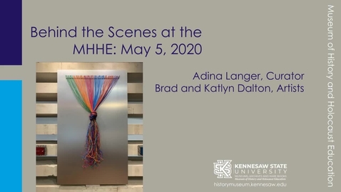 Thumbnail for Behind the Scenes at the MHHE: Artist Interview