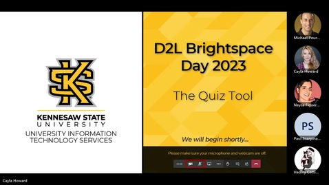 Thumbnail for D2L Day 2023 - Quizzes