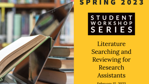 Thumbnail for Literature Searching and Reviewing for Research Assistants