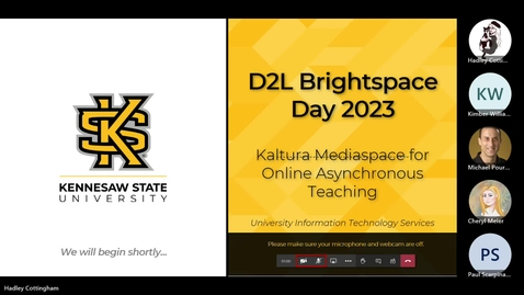 Thumbnail for D2L Day 2023 - Kaltura Mediaspace for Online Asynchronous Teaching