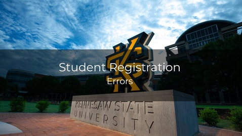 Thumbnail for Registration Errors (mobile users)