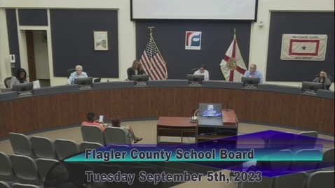 Thumbnail for entry Special School Board Meeting - September 5th, 2023