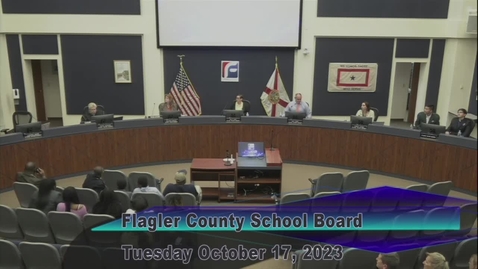 Thumbnail for entry School Board Meeting - October 17th, 2023