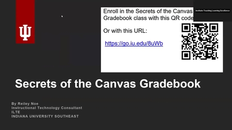 Thumbnail for Secrets of Canvas Gradebook