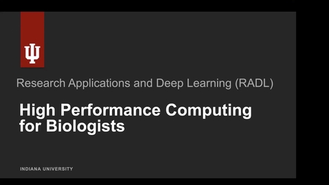 Thumbnail for HPC for Biologists | 3-12-2026