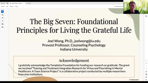 Thumbnail for The Big Seven: Foundational Principles for Living the Grateful Life