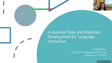 Thumbnail for Workshop: AI-Assisted Tasks and Materials Development for  Language Instruction